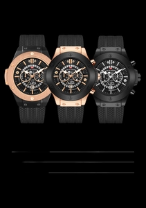 Detailed view of large sports quartz watches with silicone straps and 48mm dial specs