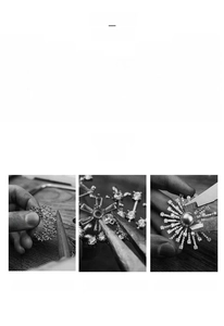 Detailed care instructions and jewelry manufacturing process for brooches and rings