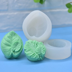 Monstera Leaf Shape Silicone Mold Layered Leaf DIY Baking Cake Chocolate Fondant Decorating Tool