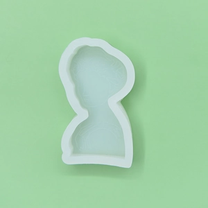 Minimalistische silhouet kaarsvorm van witte siliconen voor DIY handgemaakte geurkaarsen