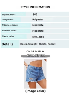 Vue détaillée du short en jean taille haute avec ourlets effilochés et texture déchirée