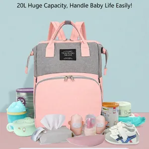 Diaper Bag Backpack Waterproof Oxford Cloth Large Capacity Insulated Pockets Mommy Travel Bag For Baby Care Outdoor