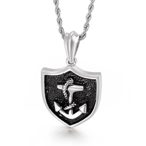 Gothic Skull Anchor Lion Head Pendant Stainless Steel Vintage Punk Hip Hop Jewelry For Men Retro Cast Charm