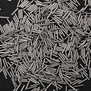 Industrial 6x1mm stainless steel dowel pins with polished silver finish for precision machining