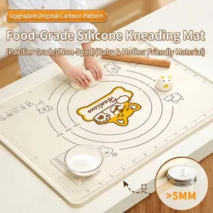 Silicone Kneading Mat Food Grade Non Stick Baking Sheet With Measurement Scale And Temperature Chart For Rolling Dough