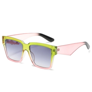 Square Oversized Sunglasses Retro PC Frame AC Gradient Lens UV400 Outdoor Fashion Eyewear For Men Women