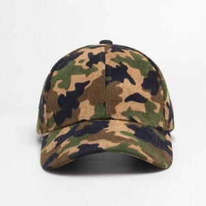 Unisex camouflage corduroy baseball cap with classic jungle pattern for outdoor activities