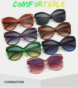 Collezione di occhiali da sole cat-eye in vari colori con lenti sfumate