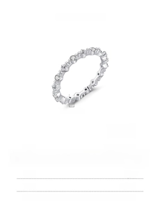 Detailed specs of S925 sterling silver irregular pavé ring with width and weight info