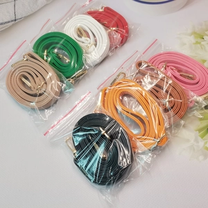 Détails de bandoulières réglables motif litchi avec boucles dorées en divers coloris