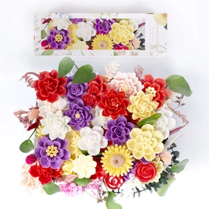 3D-Blumen-Silikonform für handgefertigte Rosen- und Pfingstrosenkerzen oder Deko-Objekte