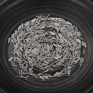 Precision stainless steel 6x1mm cylindrical locating pins in bulk silver metal finish