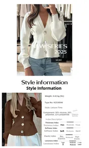 Close-up detail of V-neck knit cardigan with large buttons and puff sleeves texture