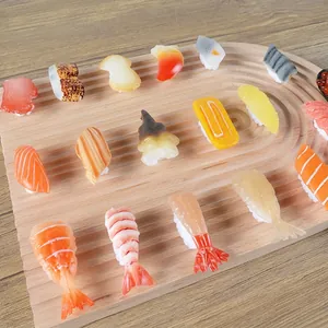 Realistic Simulation Sushi Models Artificial Food PVC Lifelike Nigiri Salmon Shrimp For Home Kitchen Photography Props