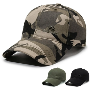 Casquette De Baseball En Coton Camouflage Protection Solaire Extérieur Sport Hommes Femmes Boucle Réglable Broderie