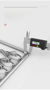 Close-up of 2.45mm thickened stainless steel wire for multi-clip drying rack