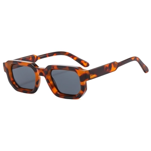 Retro Square Sunglasses Thick Frame UV400 Protection Rectangle Fashion Eyewear For Men Women Outdoor