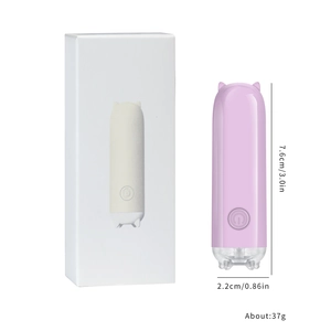 Pink portable mini UV LED nail lamp with monster design and compact charging box
