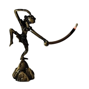 Bronze Sun Wukong incense burner holder for sticks with creative Monkey King design