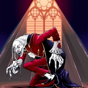 Paillasson illustration de vampire d'Halloween pour décoration d'entrée et de fête