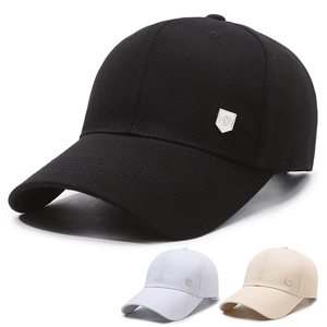 Cappello Da Baseball Classico In Cotone Regolabile Cappello Da Sole Con Distintivo In Metallo Per Sport All Aperto Unisex