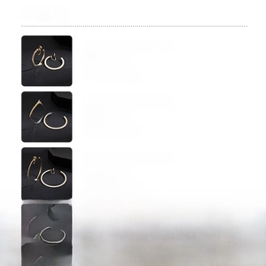 Size and weight specifications for rhinestone hoop clip earrings in three various sizes