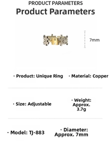 Detailed view of Thai silver puzzle ring with gold accent and adjustable open band