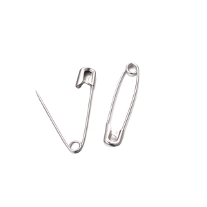 High hardness stainless steel safety pins in polished silver for DIY garment accessories