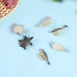 Miniature PVC sea turtle and fish figurines for DIY marine micro landscape decor