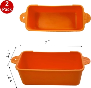 2 Pack orange silicone drip pan liners for Blackstone griddle grease cup 7x3.2x2.8 inch