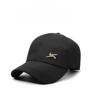 Detail of black cotton baseball cap showing the KONOWET embroidery and sun protection features
