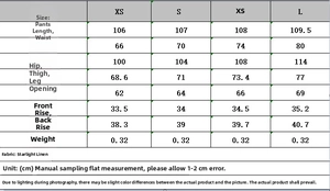 Guide des tailles pour ensemble chemise en tissu froissé et pantalon large du XS au L