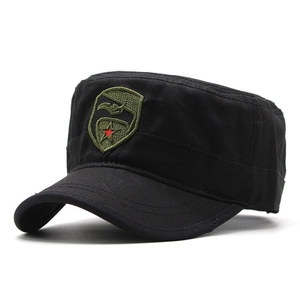 Berretto Cadet Uomo Cotone Cappello Militare Con Patch Ricamata Aquila Stella Regolabile Tattico Outdoor Vintage