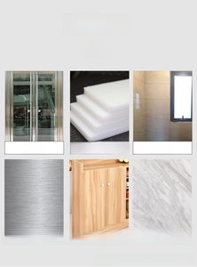 Adhesive shelf support pegs suitable for glass, tile, marble, and wood surfaces