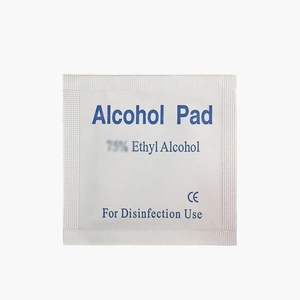 Individually wrapped 75% ethyl alcohol pads for screen and jewelry disinfection
