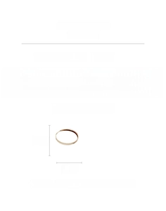 Detailed size specifications of the circular textured copper bracelet with 6.5cm diameter