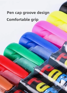 Close-up of whiteboard marker cap with grooved anti-slip design for comfortable grip