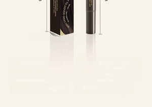 Detail view of the 2ml temporary hair touch-up pen packaging with specific product specifications