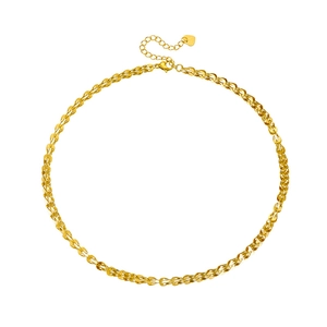 Minimalist double-layered gold-plated stainless steel phoenix chain necklace with heart pendant