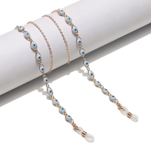Evil Eye Glasses Chain Metal Alloy Anti Slip Eyewear Strap Sunglasses Lanyard Handmade Jewelry For Women