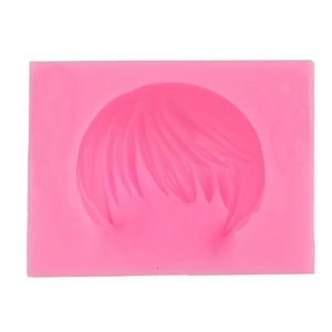 Stampo in silicone rosa per capelli in argilla ultraleggera e decorazioni per bambole
