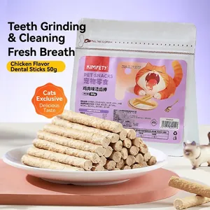Chicken Meat Cat Dental Sticks Teeth Cleaning Treats For Oral Care Healthy Freeze Dried Snacks Kitten Adult Cat
