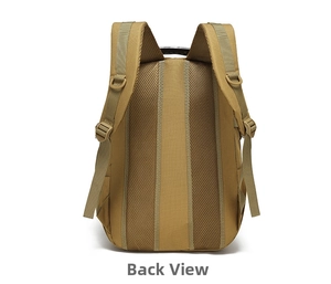 Tactical backpack with breathable honeycomb padding and adjustable padded shoulder straps