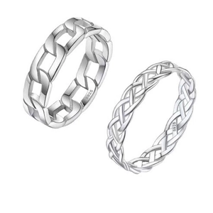 Bague De Orteil En Argent Sterling 925 Femmes Minimaliste Chaîne Maillon Et Design Maille Tissée Bijoux Pied Été