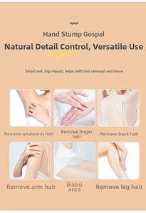 Detail guide of mini portable razor for armpits, fingers, arms, legs and bikini area