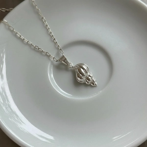 Collana Con Ciondolo A Conchiglia Argento Sterling 925 Gioielli Minimalisti Per Donna Stile Spiaggia Estate