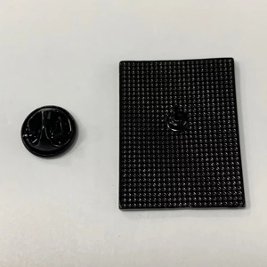 Beetlejuice Ghost horror lapel pin featuring black metal finish and rubber clutch back