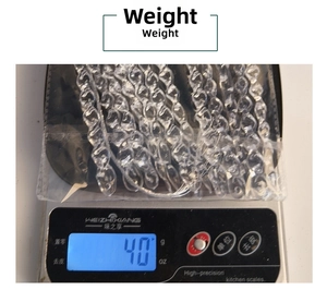 Detaillierte Gewichtsmessung von ca. 40g für transparente Eiszapfen-Ornamente