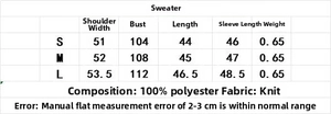 Tableau détaillé des tailles pour le gilet en maille ajourée à boutonnage simple
