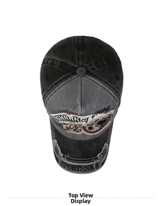 Detailed embroidery on vintage washed cotton baseball cap with Sharks patch